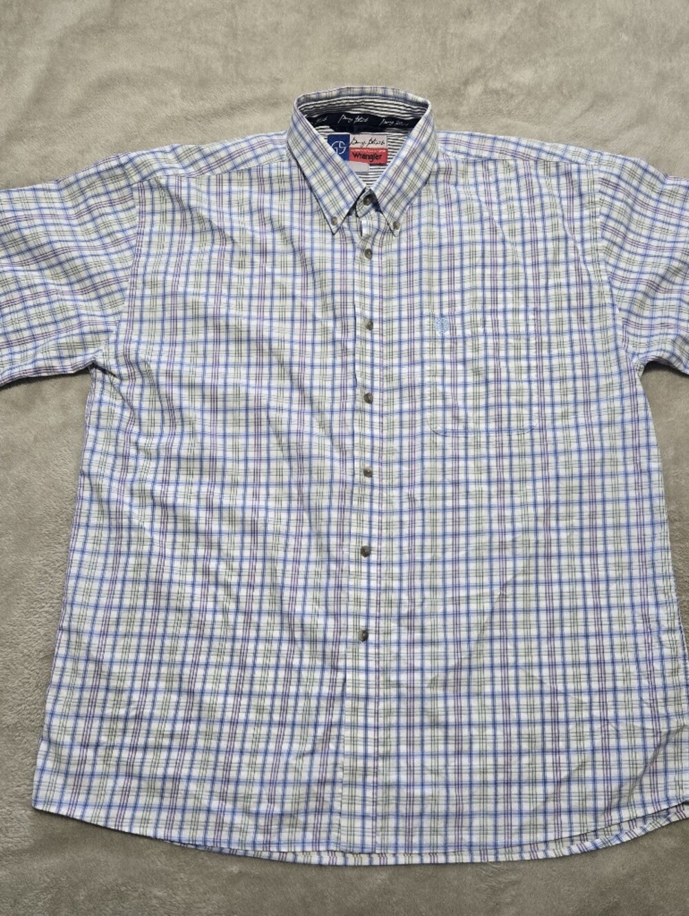 Wrangler George Strait Cowboy Cut Collection Plaid Shirt Mens Size 2XL - Picture 2 of 6